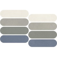 Мозаика Italgraniti Nuances Mosaico Ovale Mix Freddo 2 19.5x37 NU00MOVF2