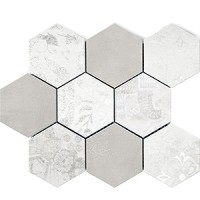 Мозаика Polcolorit Modern Grigio Bianco Mosaic Hexagon Mix 30x30