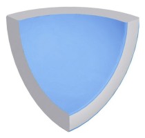 Уголок Pool Tile Radial Internal Corner Blue Anti-Slip