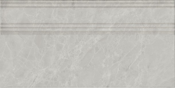 Плинтус Kerama Marazzi Риальто серый светлый глянцевый обрезной 20x40 FME027R