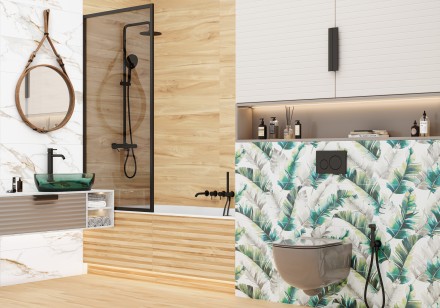 Плитка Delacora Barbados 30x90 настенная WT93BAB55