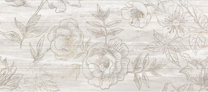 Плитка Кировская Керамика Фелиция цветы 20x45 настенная 130472