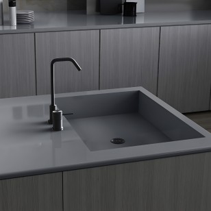 Керамогранит Motto Ceramic 15 mm Dark Grey Glossy 80x240 N100144