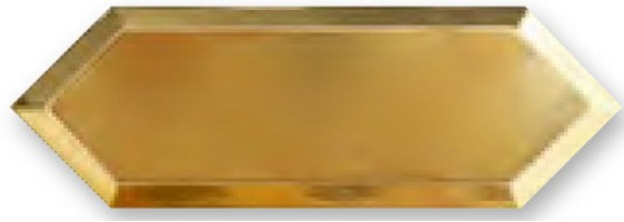 Плитка Monopole Ceramica Cupidon Gold Bisel 10x30 настенная