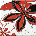 Декор Opoczno Aplauz Flower Czerwony Centro 2 10x10 