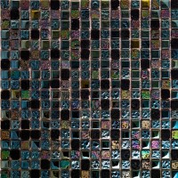 Мозаика Pixmosaic Glass Черная 2.5x2.5 30x30 DGS030