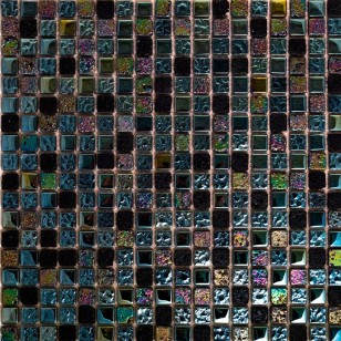 Мозаика Pixmosaic Glass Черная 2.5x2.5 30x30 DGS030