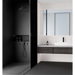 Керамогранит Exterior Ceramica Movotone Venta Black Glossy 80x300