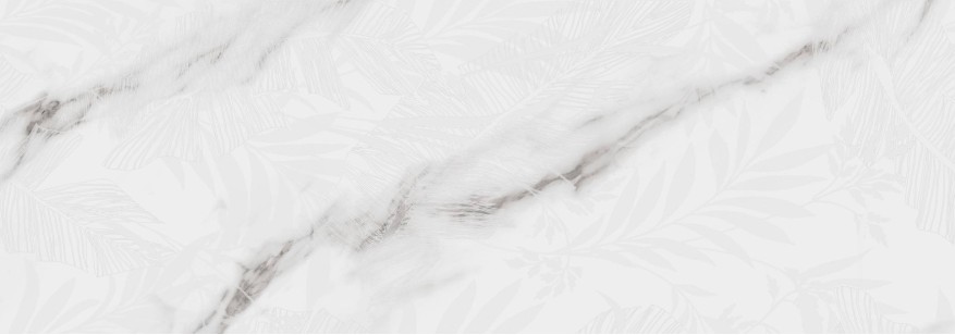 Плитка Fanal Carrara Leaves White Matt 31.6x90 настенная