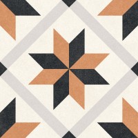 Керамогранит Motto Ceramic Levels Orange Decor 1036 20x20 N100076