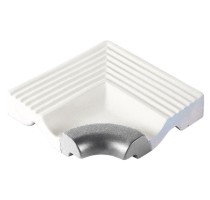 Специальный элемент Pool Tile Internal Corner White with Grey Marker Rounded