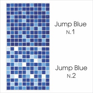 Стеклянная мозаика Bonaparte Jump Blue №1 2.5x2.5 30x30
