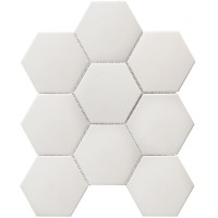 Мозаика Starmosaic Non-Slip Hexagon Big White Antislip 29.5x25.6