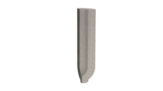 Угловой элемент Rako Taurus Granit серый с закруглением 2.3x9 внутренний TSIRB076