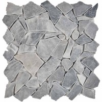 Мозаика Pixmosaic Каменная мозаика из мрамора Grey на сетке 30.5x30.5 PIX263