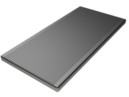 Керамогранит Pool Tile Border Black Ribbed