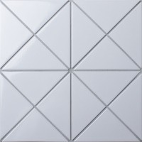 Мозаика Starmosaic Geometry Triangolo White Glossy 26.25x26.25