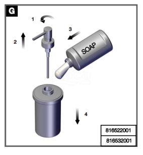 Диспенсер Roca Nuova 8.8x8.8x16.5 816532001