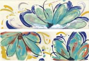 Декор Imola Ceramica Shades Flowers Sea Mix 20x60