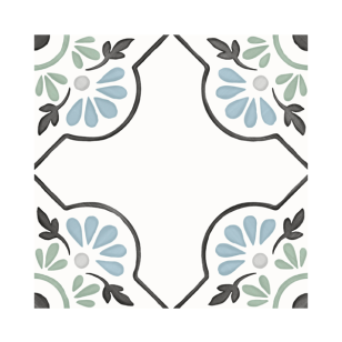 Керамогранит Harmony Tanger Blue Petals 12.3x12.3 31079
