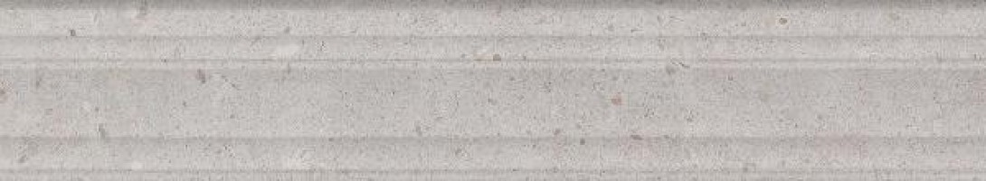 Бордюр Kerama Marazzi Риккарди серый светлый матовый структура обрезной 7.3x40 BLF010R