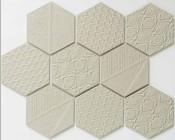 Мозаика NSmosaic Rustic Series керамика матовая 9.5x11 25.6x29.55 R-331