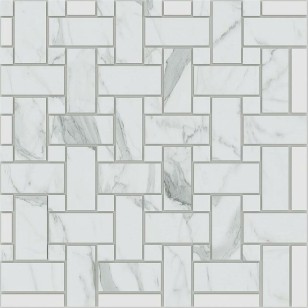 Мозаика Estima Montis White Intreccio неполированная 33x33 MN01