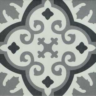 Керамогранит Revoir Paris La Villette Otto Noir 20x20 VV2020_105