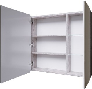 Шкаф с зеркалом Grossman Талис бетон пайн 80 см 208009