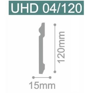 Плинтус Solid напольный ударопрочный белый UHD04/120