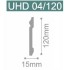 Плинтус Solid напольный ударопрочный белый UHD04/120
