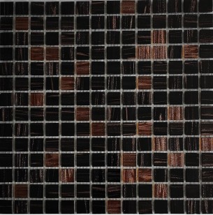 Мозаика Pixmosaic Glass Черная 2x2 30.5x30.5 JS08
