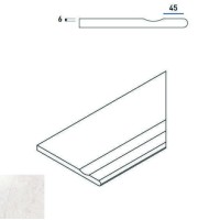 Бортик Italon Contempora X2 Pure Bor. Svasato Round Dx 30x60 с выемкой закругленный правый 620090000275