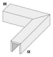 Специальный элемент La Fabbrica Ca Foscari Cordolo Dx Tabacco 20 mm Rett 13x120 94309