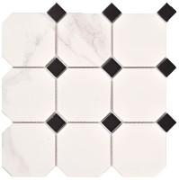 Мозаика Porcelain Mosaic Heteromorphic White 2.5+9.5 30.1x30.1 YH9955