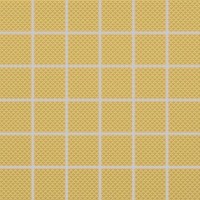Мозаика Rako Color Two темно-желтая матовая рельефная 5x5 30x30 GRS05642