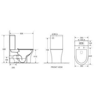 Унитаз-компакт WeltWasser SK 38.5x83.5 10000003776