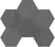 Мозаика Estima Luna Black Hexagon неполированная 25x28.5 LN04/TE04