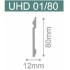 Плинтус Solid напольный ударопрочный белый UHD01/80