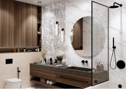 Керамогранит Global Tile Anima Белый 60x120 GT120601503PR