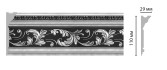 Плинтус потолочный с рисунком Decomaster D225-63 ШК/14 (110x29x2400 мм)