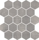 Мозаика Paradyz Space Grafit Mozaika Cieta Hexagon Poler 25.8x28