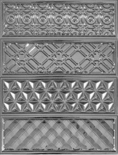 Декор Heralgi Garden Dec Geometry PVD Plata 10x30