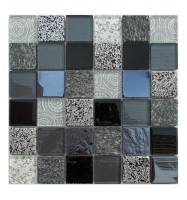 Мозаика Спектр-М Микс Стекло на сетке 30x30 SK10-043