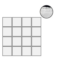 Мозаика Floor Gres B and W Marble Flow Mat 6mm Mosaico 7.5x7.5 30x30 767456