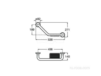 Поручень Roca Access Comfort 14x53.8x27.1 816936001