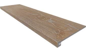 Комплект Estima Kraft Wood KW01 (Ступень неполированная 33x120 (прямоугольный бортик) без насечек + Подступенок 14.5x120)