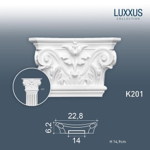 Капитель пилястры Orac Decor Luxxus K201 (23x6x15 см)