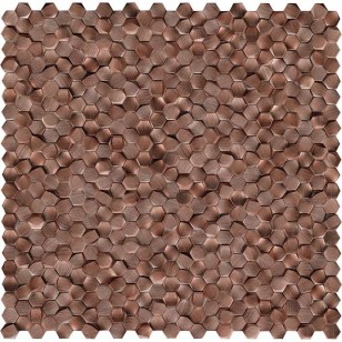 Мозаика L Antic Colonial Gravity Aluminium 3D Hexagon Copper 30.1x30.7 L244009031