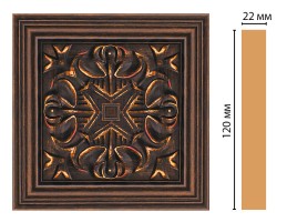 Вставка цветная Decomaster D208-966 (120x120x22 мм)